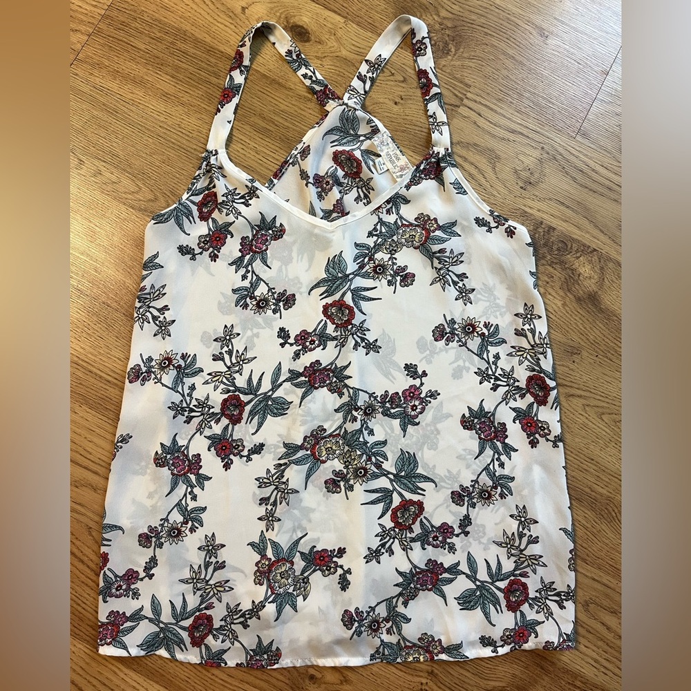 Pink Republic - small sheer flowery tank top